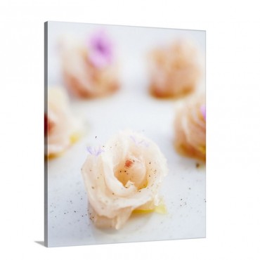 Italy Veneto Venice Mazzorbo Restaurant Venissa Sea Bream Carpaccio Wall Art - Canvas - Gallery Wrap