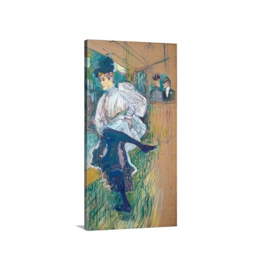 Jane Avril 1868 1943 Dancing C 1892 Wall Art - Canvas - Gallery Wrap