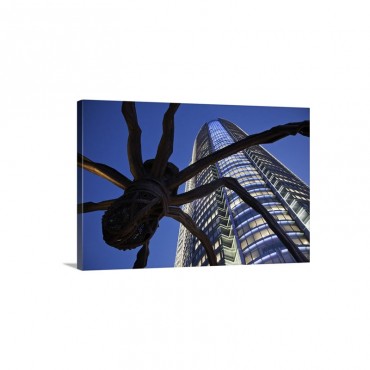 Japan Tokyo Roppongi Mori Tower And Maman Spider Sculpture Wall Art - Canvas - Gallery Wrap