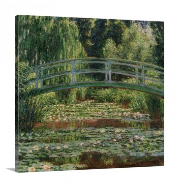 Japanese Footbridge And The Water Lily Pool Giverny 1899 Wall Art - Canvas - Gallery Wrap