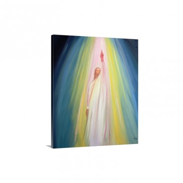 Jesus Christ Points Us To God The Father 1995 Wall Art - Canvas - Gallery Wrap