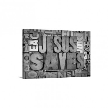 Jesus Saves Wall Art - Canvas - Gallery wrap