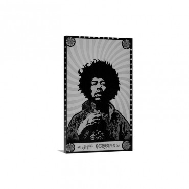Jimi Hendrix 1973 Wall Art - Canvas - Gallery Wrap
