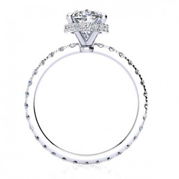Joan Moissanite Ring - White Gold