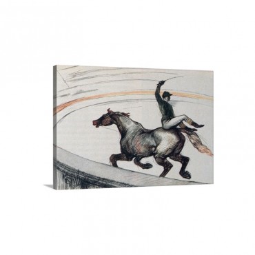 Jockey 1899 Drawing Wall Art - Canvas - Gallery Wrap