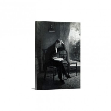 John Keats Reading Wall Art - Canvasv - Gallery Wrap