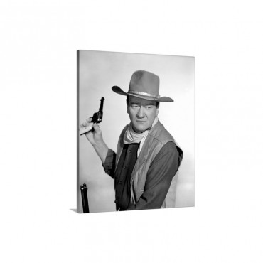 John Wayne In El Dorado  Vintage Publicity Photo Wall Art - Canvas - Gallery Wrap