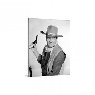 John Wayne In El Dorado  Vintage Publicity Photo Wall Art - Canvas - Gallery Wrap