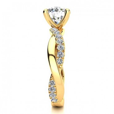 June Diamond Ring - Yellow Gold