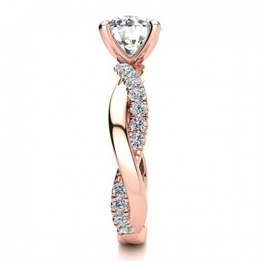 June Diamond Ring - Rose Gold