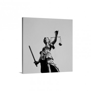 Justizia Justice Well Frankfurt Germany Europe Wall Art - Canvas - Gallery Wrap