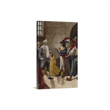 King Louis X V I Of France At Legislative Assembly August 1792 Wall Art - Canvas - Gallery Wrap