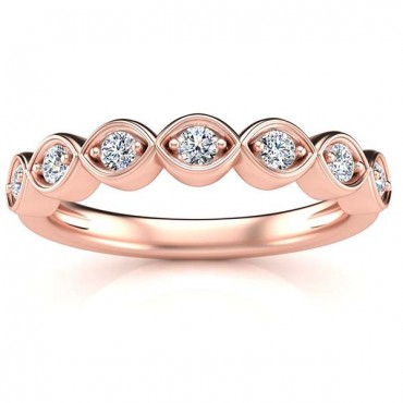Kristina Diamond Ring - Rose Gold