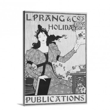 L Prang And Co's Holiday Publications Poster By Louis John Rhead Wall Art - Canvas - Gallery Wrap