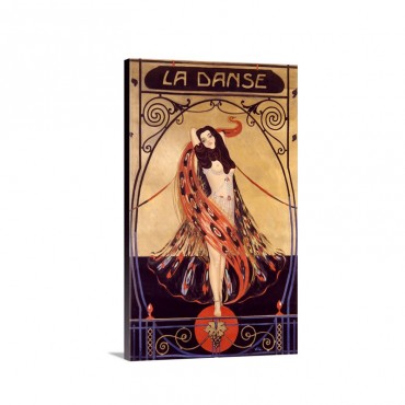 La Danse Vintage Poster By Emilio Vila Wall Art - Canvas - Gallery Wrap