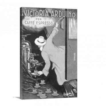 La Victoria Arduino Per Caffe Espresso Vintage Poster By Leonetto Cappiello Wall Art - Canvas - Gallery Wrap