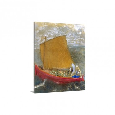 La Voile Jaune The Yellow Sail By Odilon Redon Wall Art - Canvas - Gallery Wrap