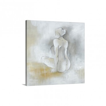 Lady Sitting Wall Art - Canvas - Gallery Wrap