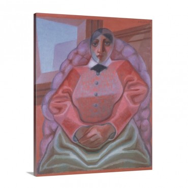 Lady In A Chair 1925 Wall Art - Canvas - Gallery Wrap