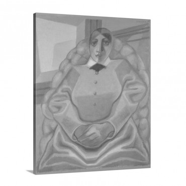 Lady In A Chair 1925 Wall Art - Canvas - Gallery Wrap
