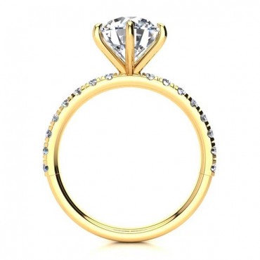 Lana Moissanite Ring - Yellow Gold