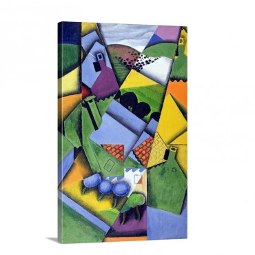 Landscape And Houses At Ceret 1913 Wall Art - Canvas - Gallery Wrap