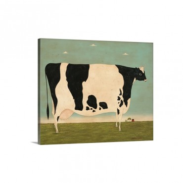 Large Vermont Cow Wall Art - Canvas - Gallery Wrap