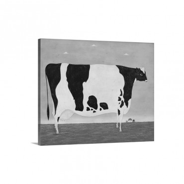 Large Vermont Cow Wall Art - Canvas - Gallery Wrap