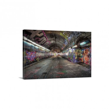 Leake Street Graffiti Tunnels Wall Art - Canvas - Gallery Wrap