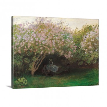 Lilacs Grey Weather By Claude Monet 1872 1873 Musee D'Orsay Paris France Wall Art - Canvas - Gallery Wrap