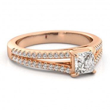 Liliana Diamond Ring - Rose Gold