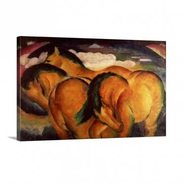 Little Yellow Horses 1912 Wall Art - Canvas - Gallery Wrap