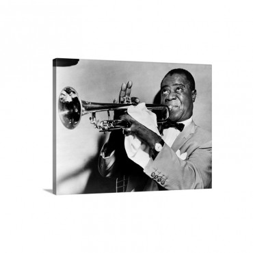 Louis Armstrong 1900 1971 Wall Art - Canvas - Gallery Wrap
