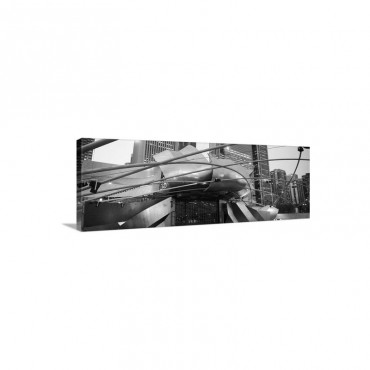 Low Angle View Of Jay Pritzker Pavilion Millennium Park Chicago Illinois USA I I Wall Art - Canvas - Gallery Wrap