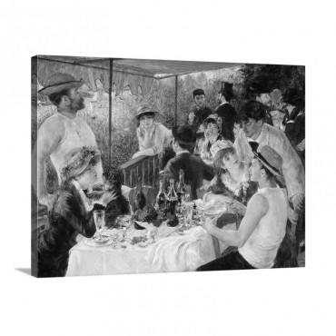 Luncheon Of The Boating Party 1880 81 By French Impressionist Pierre Auguste Renoir Wall Art - Canvas - Gallery Wrap