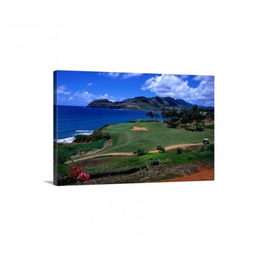 Lush Golf Course In Kauai Hawaii Wall Art - Canvas - Gallery Wrap