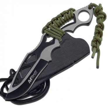 MTech 8 in. Stainless Steel Full Tang Hunting Survival Knife Cord Wrapped Handle
