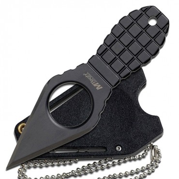 MTech 4.25 in. Stainless Steel Small Hunting Tactical Knife Grenade Style Handle