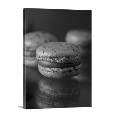 Macaroons With Chocolate Cream Filling Wall Art - Canvas - Gallery Wrap