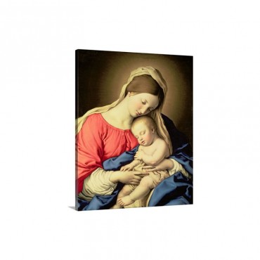Madonna And Child Wall Art - Canvas - Gallery Wrap