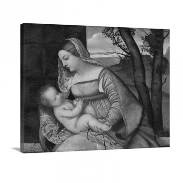 Madonna And Child Wall Art - Canvas - Gallery Wrap