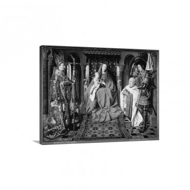 Madonna And Child With Canon Joris Van Der Paele 1436 Wall Art - Canvas - Gallery Wrap