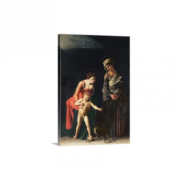 Madonna And Child With A Serpent 1605 Wall Art - Canvas - Gallery Wrap