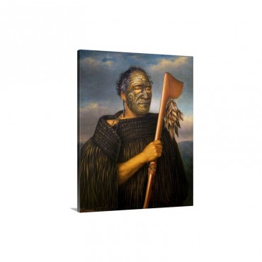 Maori Chief Tamati Waka Nene By Gottfried Lindauer Wall Art - Canvas - Gallery Wrap