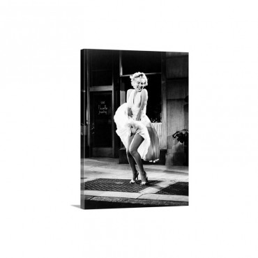 Marilyn Monroe In The Seven Year Itch  Vintage Publicity Photo Wall Art - Canvas - Gallery Wrap