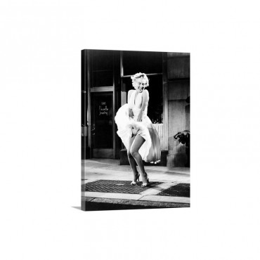 Marilyn Monroe In The Seven Year Itch  Vintage Publicity Photo Wall Art - Canvas - Gallery Wrap