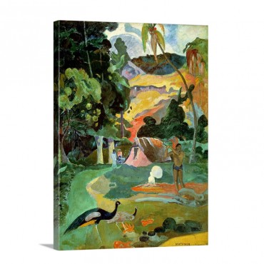 Matamoe Or Landscape With Peacocks 1892 Wall Art - Canvas - Gallery Wrap