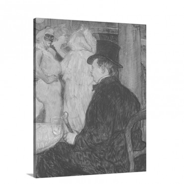 Maxime Dethomas By Henri De Toulouse Lautrec 1896 Wall Art - Canvas - Gallery Wrap