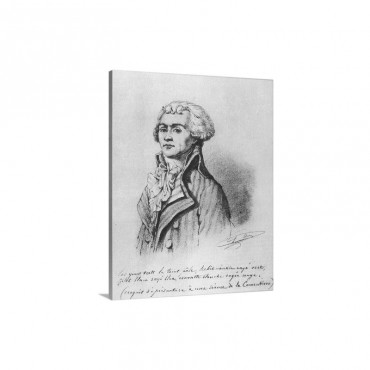 Maximilien De Robespierre French Revolutionary Of The Jacobin Club Wall Art - Canvas - Gallery Wrap