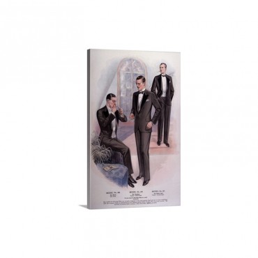 Men In Tuxedos And Tails Wall Art - Canvas - Gallery Wrap